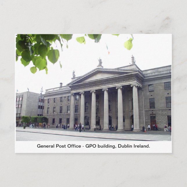 GPO Dublin city Ireland Holiday Postcard (Front)