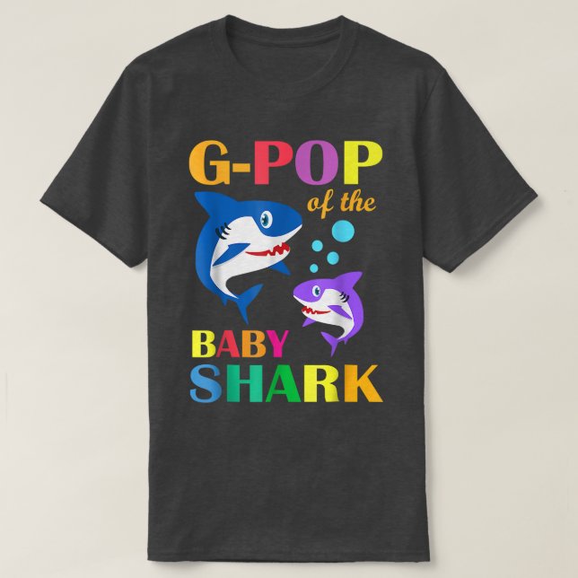 GPop Of The Baby Birthday Shark GPop Shark Christm T-Shirt (Design Front)