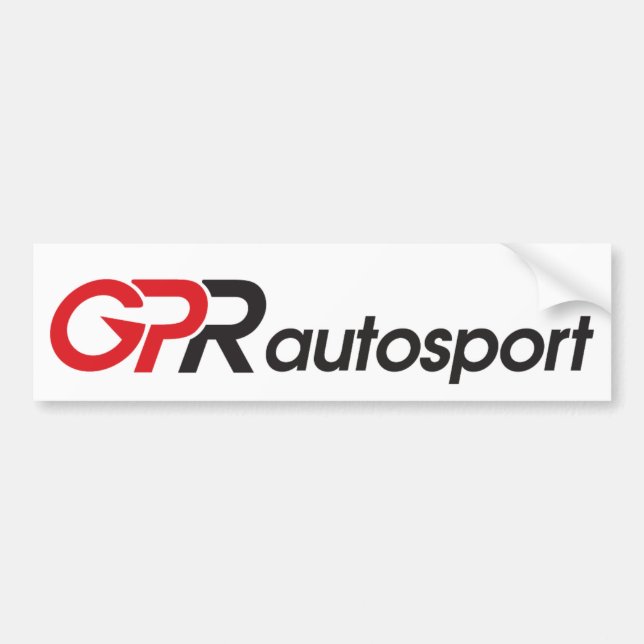 GPR Autosport Bumper Sticker (Front)