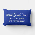 GPS Coordinate Custom Pillow