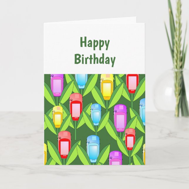 GPS Flowers   Card (Front)