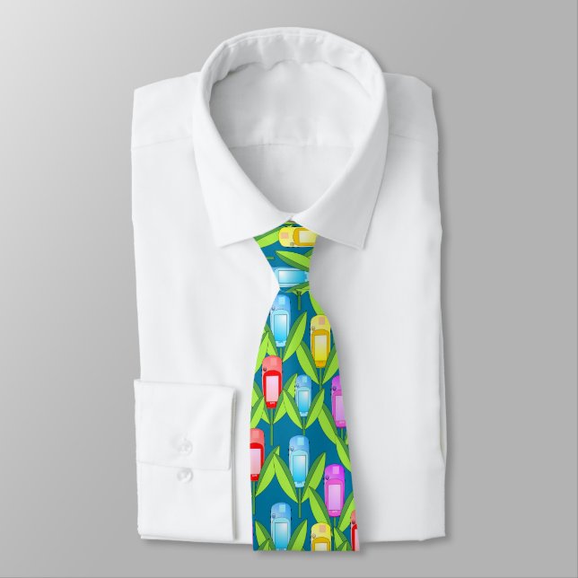GPS Flowers Neck Tie (Tied)