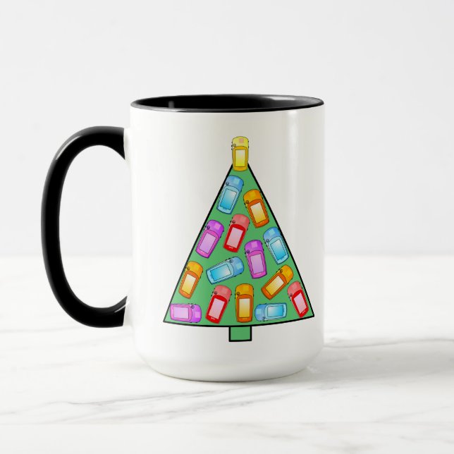GPS Geocaching Christmas Tree Mug (Left)