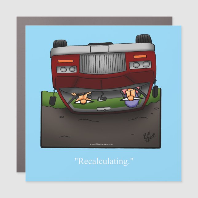  GPS Humor Car Magnet (Front)