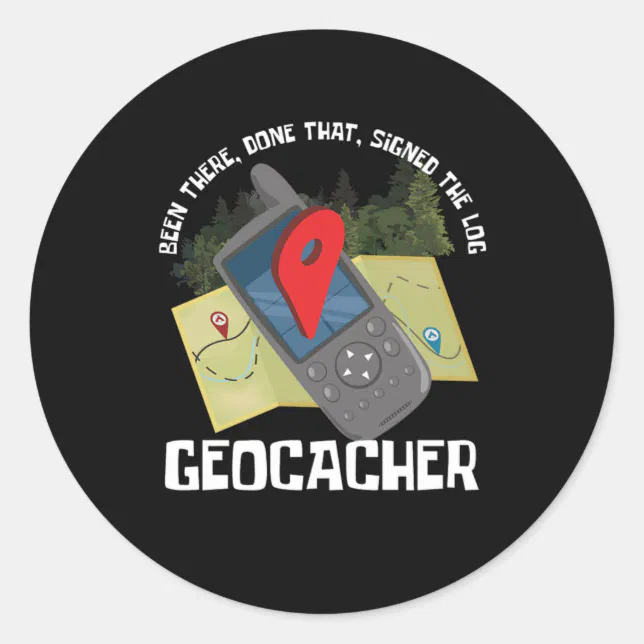 GPS Location Trackers Navigational Gift Geocaching Classic Round ...