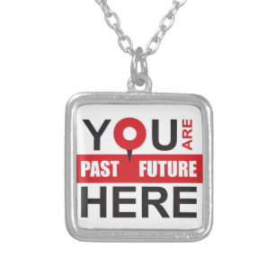 GPS of your life - locate the moment Silver Plated Necklace