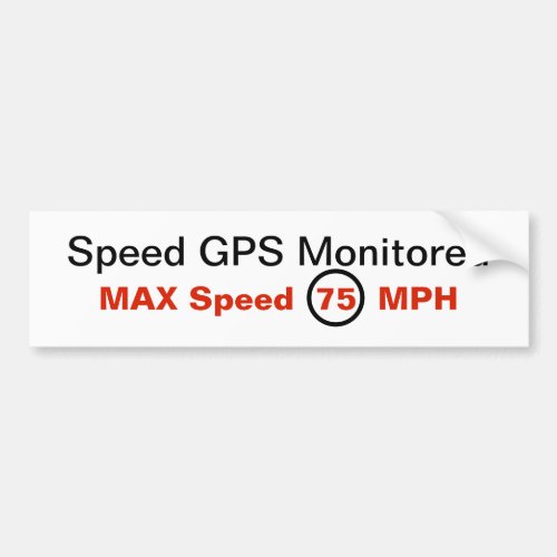 GPS Speed Sticker