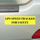 GPS Speed Tracked For Safety sticker | Zazzle