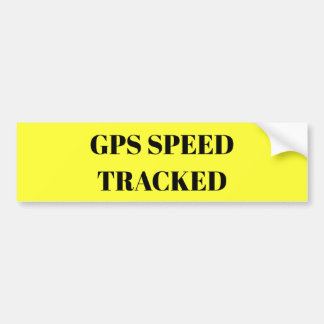 GPS Speed Tracked sticker