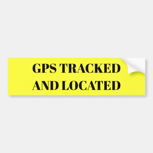 GPS Tracked and Located sticker