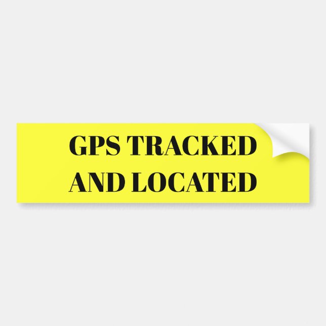 GPS Tracked and Located sticker (Front)