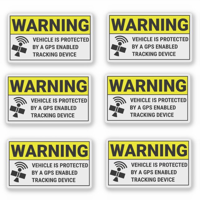 GPS Tracking Device Sticker (Front)