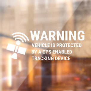 GPS Tracking sign