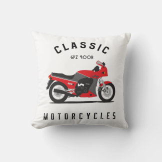 GPZ 900R Ninja ZX900A Motorcycle Biker Throw Pillow