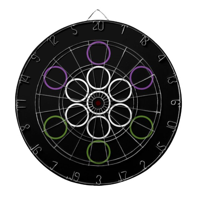 gq sacred circles dart board (Front)