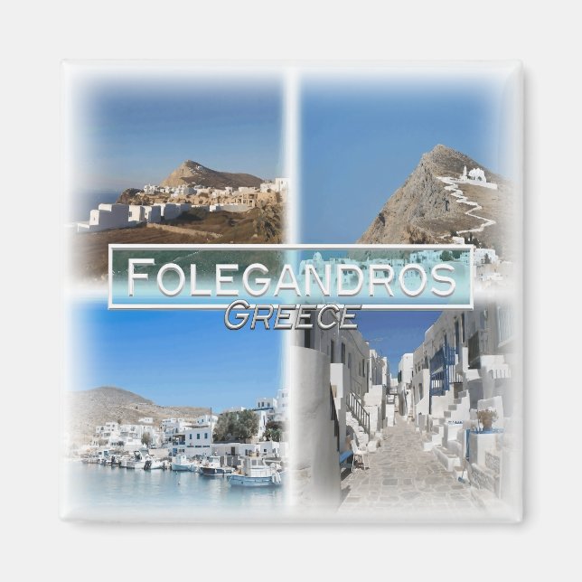 GR0108 Europe, Greece, Folegandros, fridge Magnet (Front)