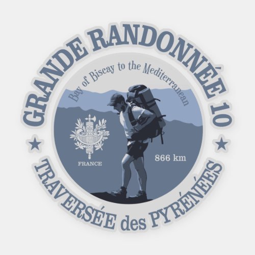 GR10 Grande Randonnee BG Sticker
