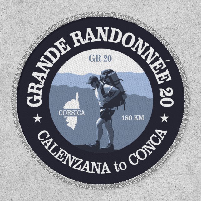 GR20 Corsica (BG)  Patch (Front)