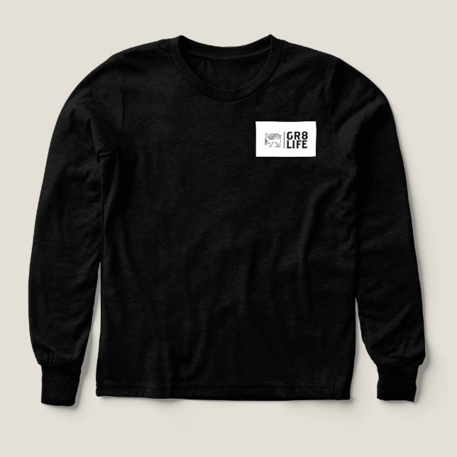 GR8 Life Wolves Tri-Blend Shirts (Design Front)