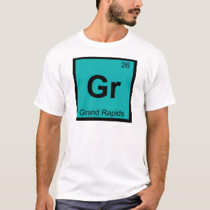 Gr - Grand Rapids Michigan Chemistry City Symbol T-Shirt