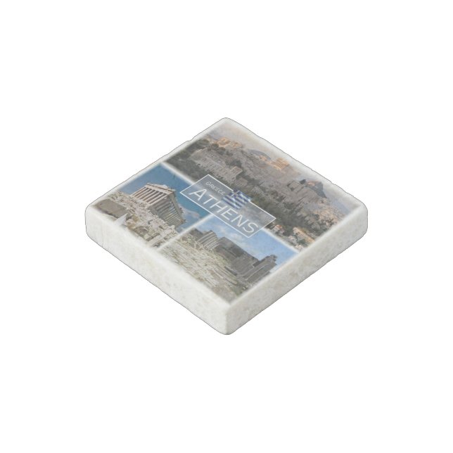 GR Greece - Athens - Acropolis - Ruines - Stone Magnet (Angled)