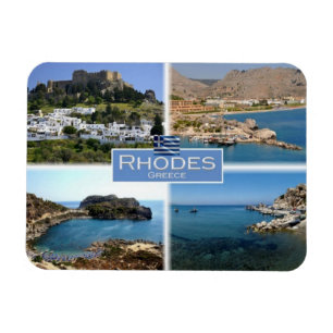 GR Greece - Rhodes - Kolymbia the Harbor - Magnet