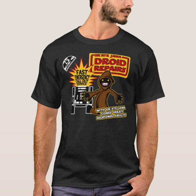 Gr&x27;Ate Jawa - Droid Repairs Essential T-Shirt (Front)