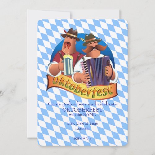 Grab A Beer Oktoberfest Party Invitations