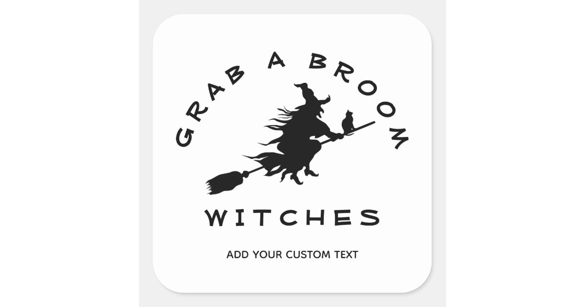 Witch Moon Sticker, Witchy Stickers For Cars, Broomstick Witchcraft  Pumpkin