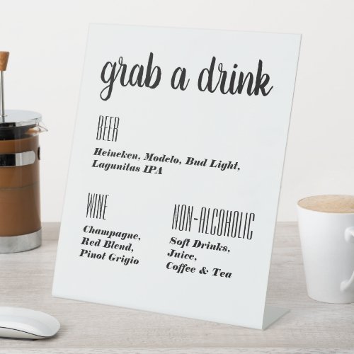 Grab a Drink Bar Sign