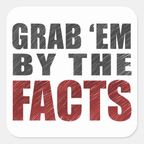 Grab em by the Facts 20 Stickers  Resist Trump