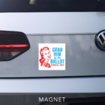 Grab Him by the Ballot - Kamala Harris Car Magnet