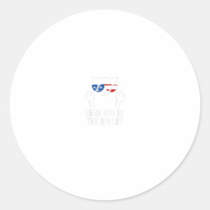 Grab Him By The Ballot Vote 2020 Cat Democra Classic Round Sticker