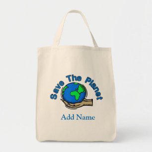 Grab It Grocery Bag, Save The Planet Tote Bag
