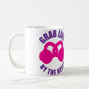 Grab Life by The Bells - Kettlebell Coffee Mug
