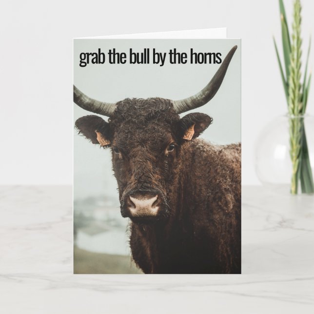 Grab the Bull by the Horns Card (Front)