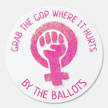 "grab The Gop Where It Hurts Sign by DakotaPolitics at Zazzle