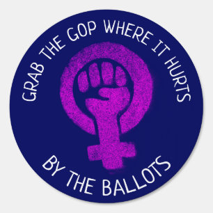"Grab the GOP Where it Hurts Sign