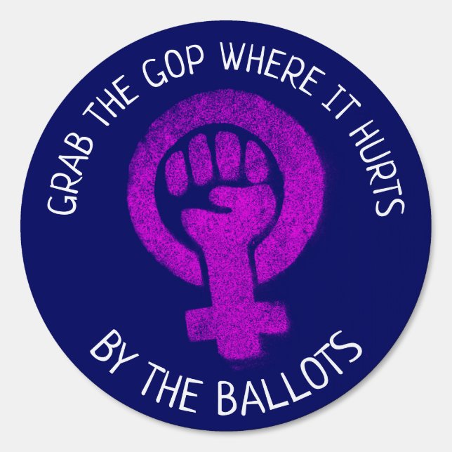 "Grab the GOP Where it Hurts Sign (Front)