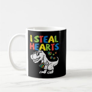 Grab this cute I Steal Hearts Trex Dinosaur T-Shir Coffee Mug
