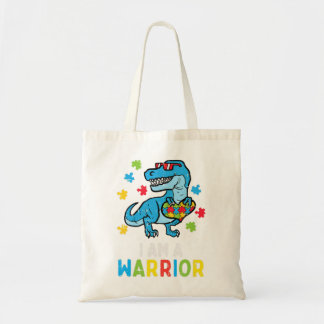 Grab this cute Trex Dino I Am A Warrior T-Shirt fo Tote Bag