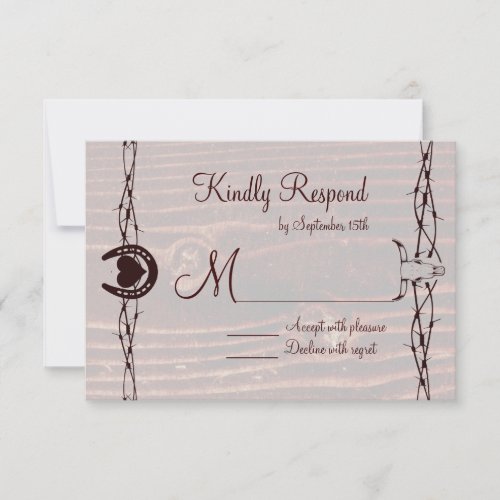 Grab Your Boots Country Western RSVP Cards