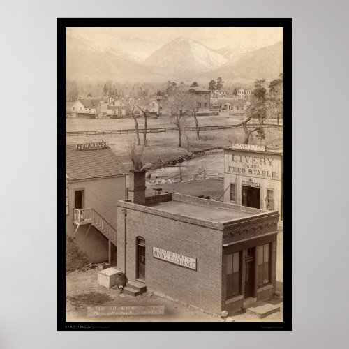 Grabill Mining Exchange  Photography CO 1888 Poster