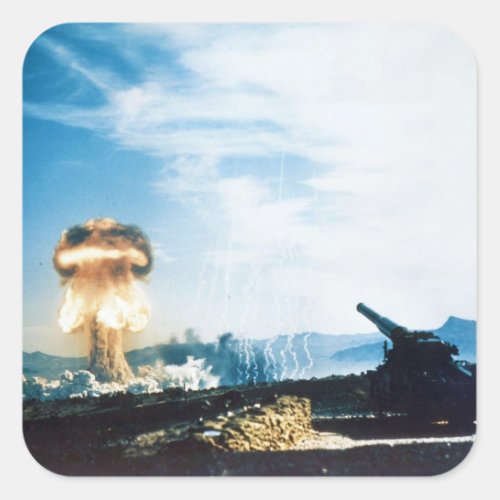 Grable Event Operation Upshot Knothole Atomic Test Square Sticker