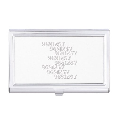 Grabovoi 9681257 Numbers      Business Card Case