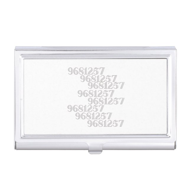Grabovoi 9681257 Numbers      Business Card Case (Front)