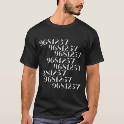 Grabovoi 9681257 Numbers   T_Shirt