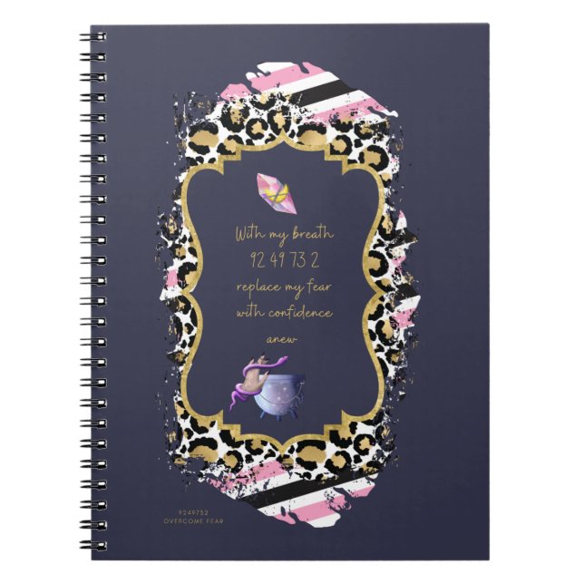 Grabovoi Numbers for Freedom from Fear Notebook (Front)