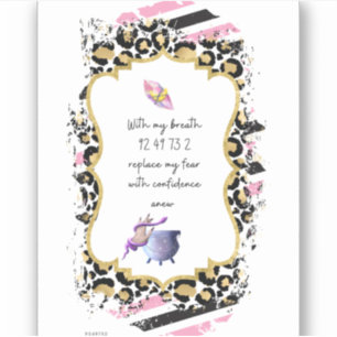 Grabovoi Numbers for Freedom from Fear Sticker