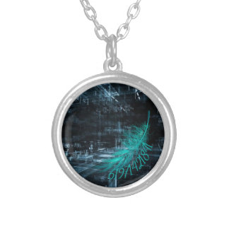 Grabovoj Számok | Pénz Silver Plated Necklace